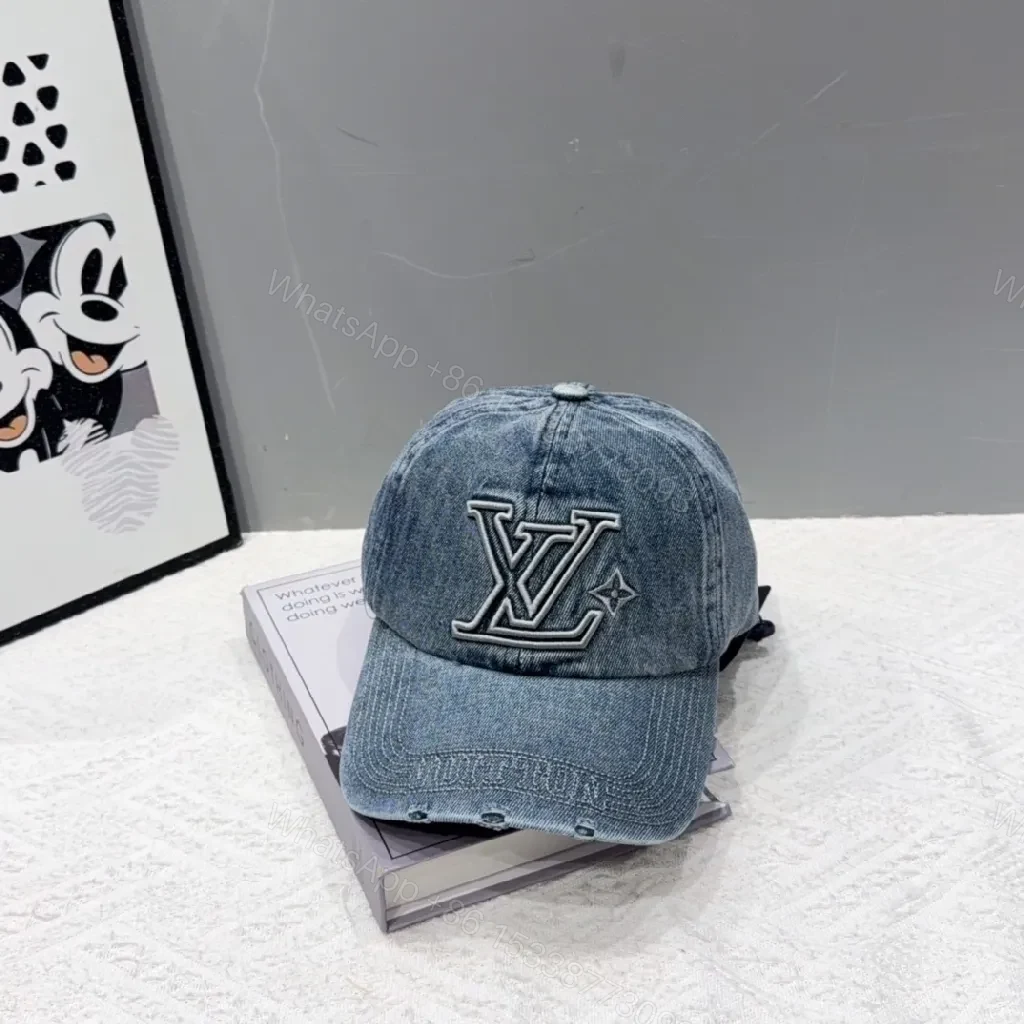 View 2 of Premium Denim Cap: Structured, Luxe, All-Day Comfort