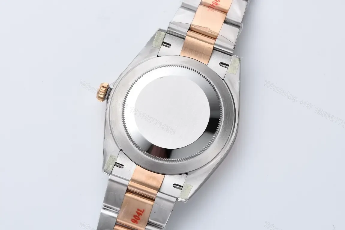 View 8 of Rolex Datejust 41 Rolesor Everose Fluted Oyster Sundust Pink Dial 126331-0009