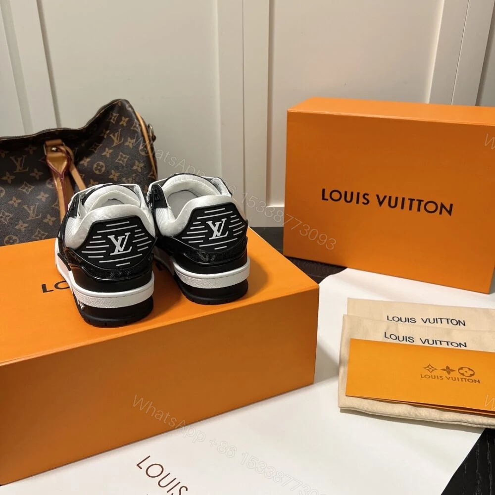 View 7 of Louis Vuitton Trainer Sneakers Black And White 1A9JGB