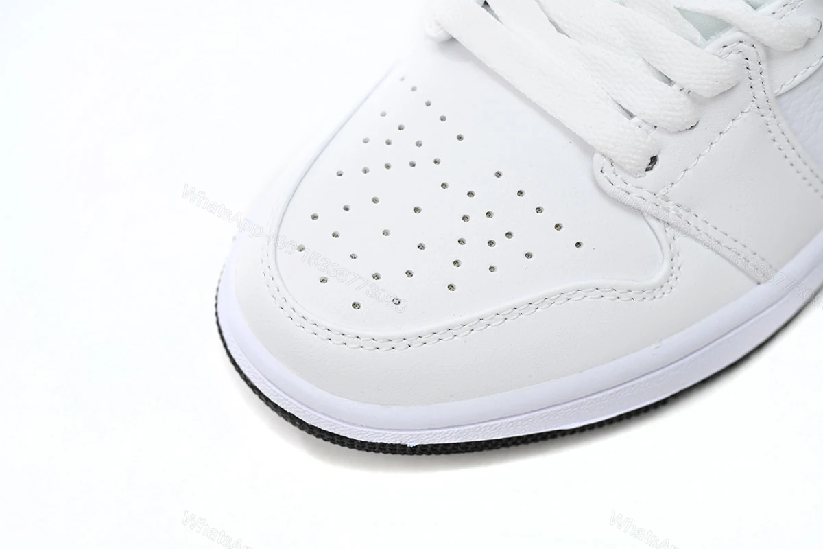 View 6 of Air Jordan 1 Low All-white Red 553560-164