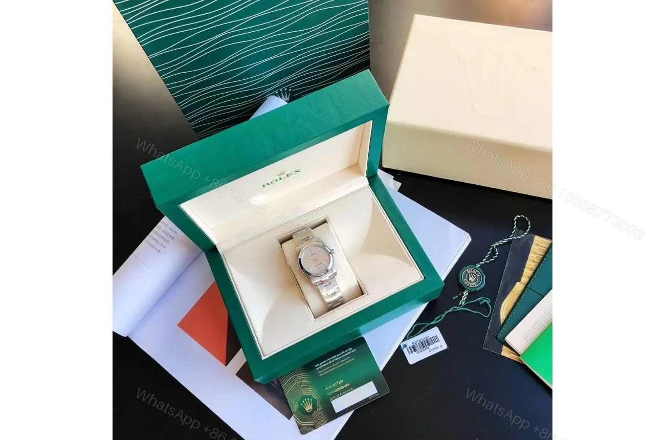 View 4 of Replica Rolex Oyster Perpetual SS/SS Sliver/Stk 31/41 mm