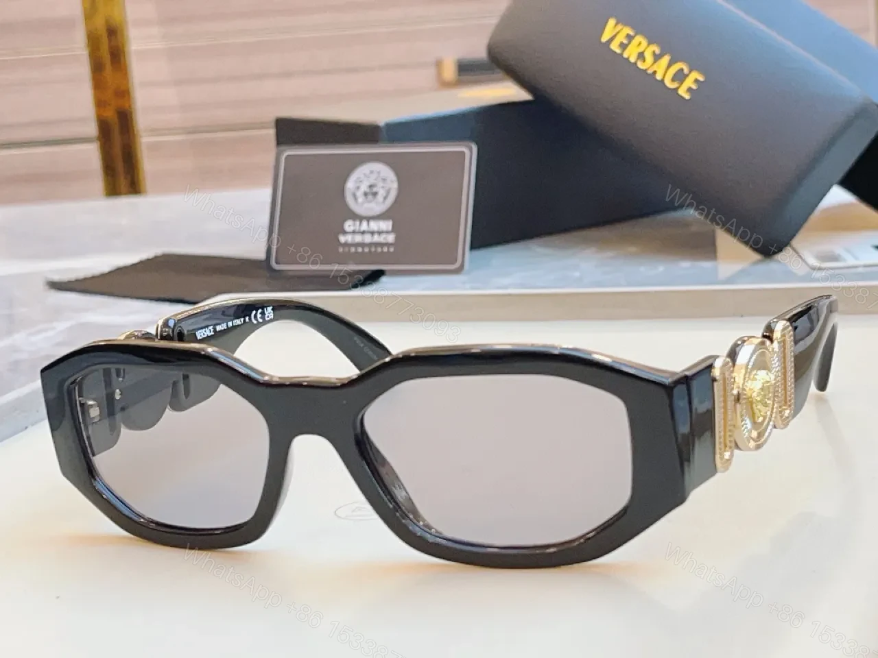 View 5 of Bold Yellow-Lens Cat-Eye Sunglasses, Luxe-Edge Style