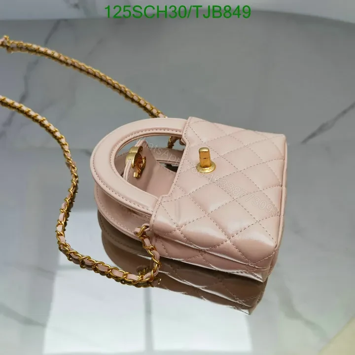 View 18 of Chanel Shiny Aged Calfskin Quilted Mini Nano Kelly Shopper in White CB1234