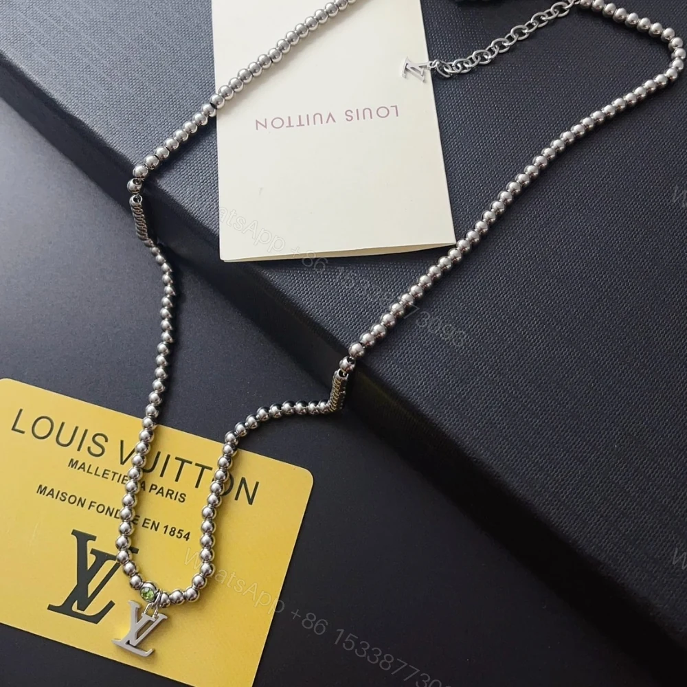 View 4 of LOUIS VUITTON NANO BEADS NECKLACE IN SILVER TONE