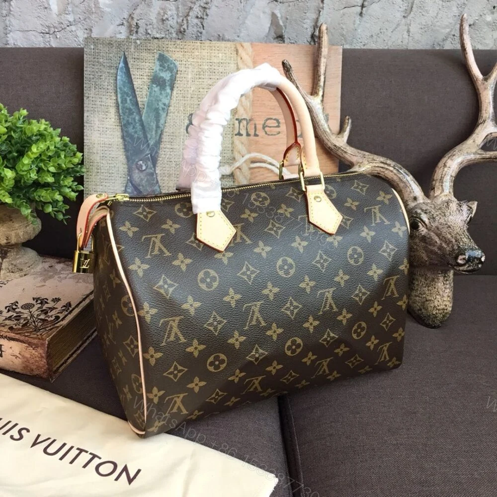 View 2 of Louis Vuitton Speedy Bandoulière 35 Monogram Canvas Brown 35Cm M41111
