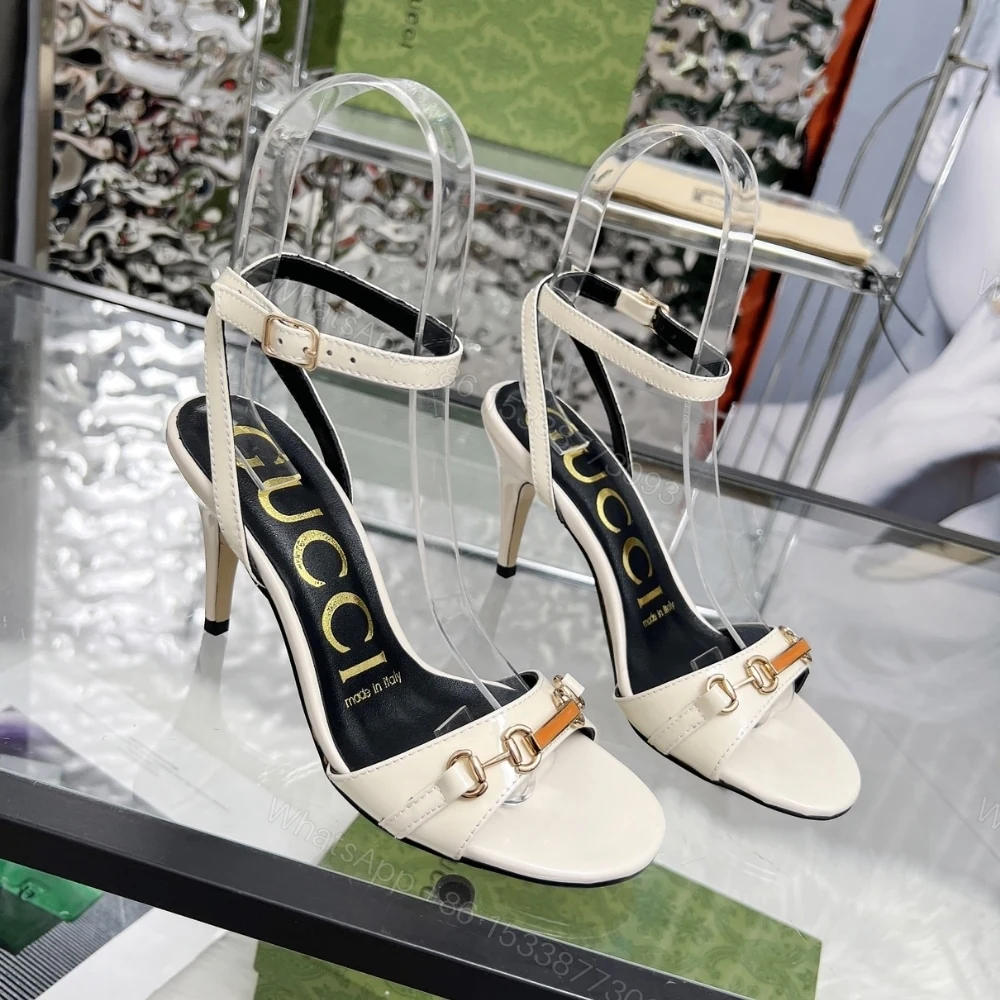 View 5 of Gucci Moorea Sandals White