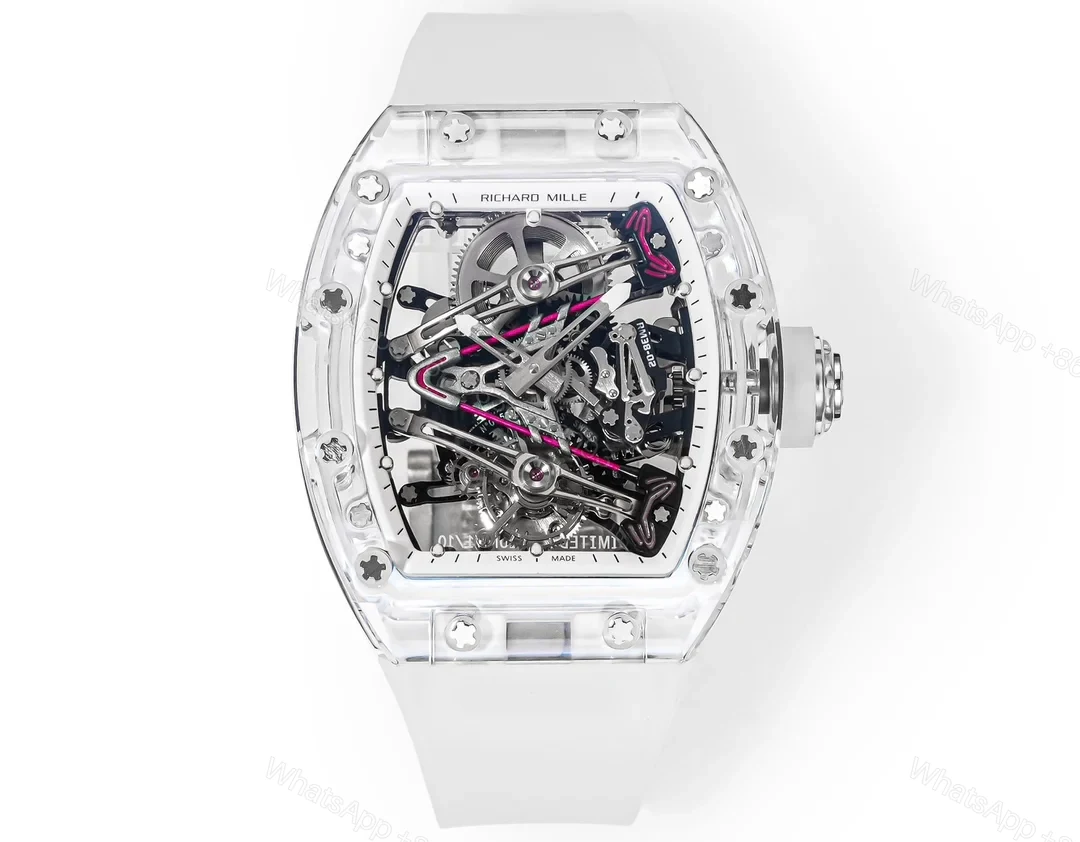 Richard Mille RM38-02 Crystal Pink Skeleton Tourbillon Watch RM38-CR-PK-001 — view 1