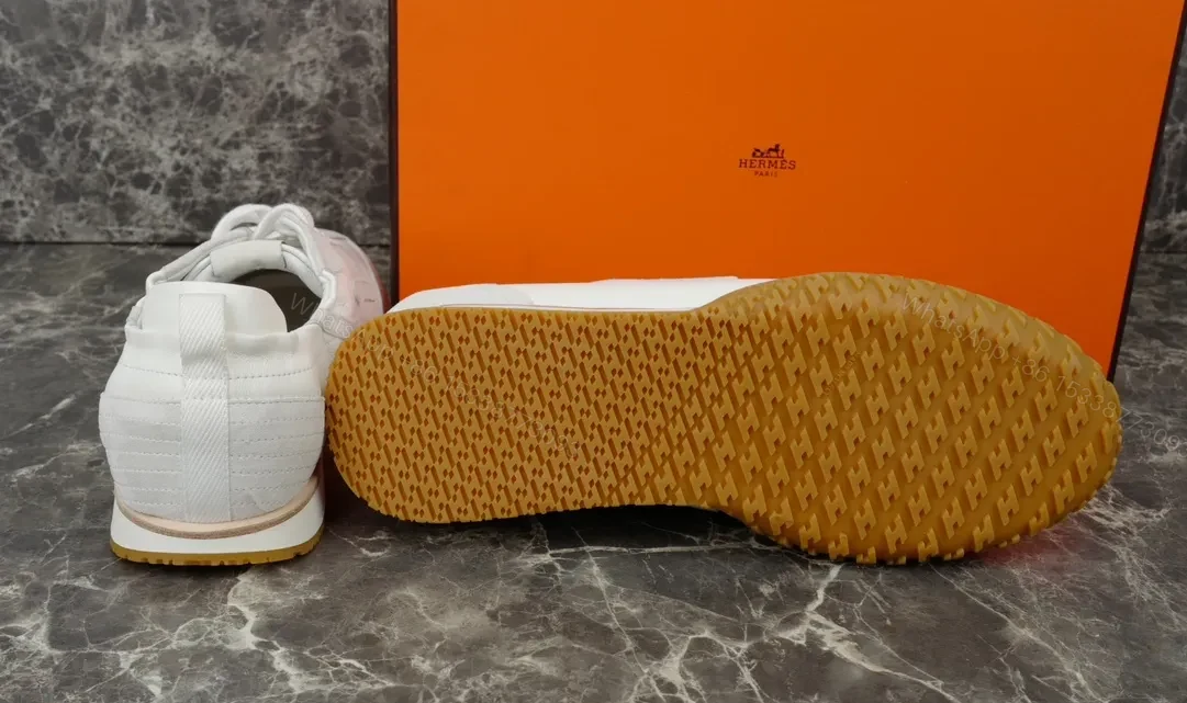 View 6 of White Leather High-Top Sneakers with Cushioned Comfort and Durable Trim