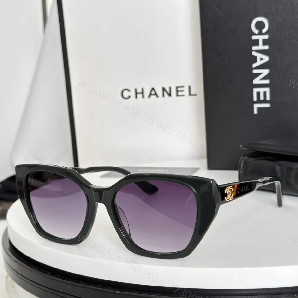 View 3 of Tortoise Shell Sunglasses with Gold Detailing – Luxe Eyewear