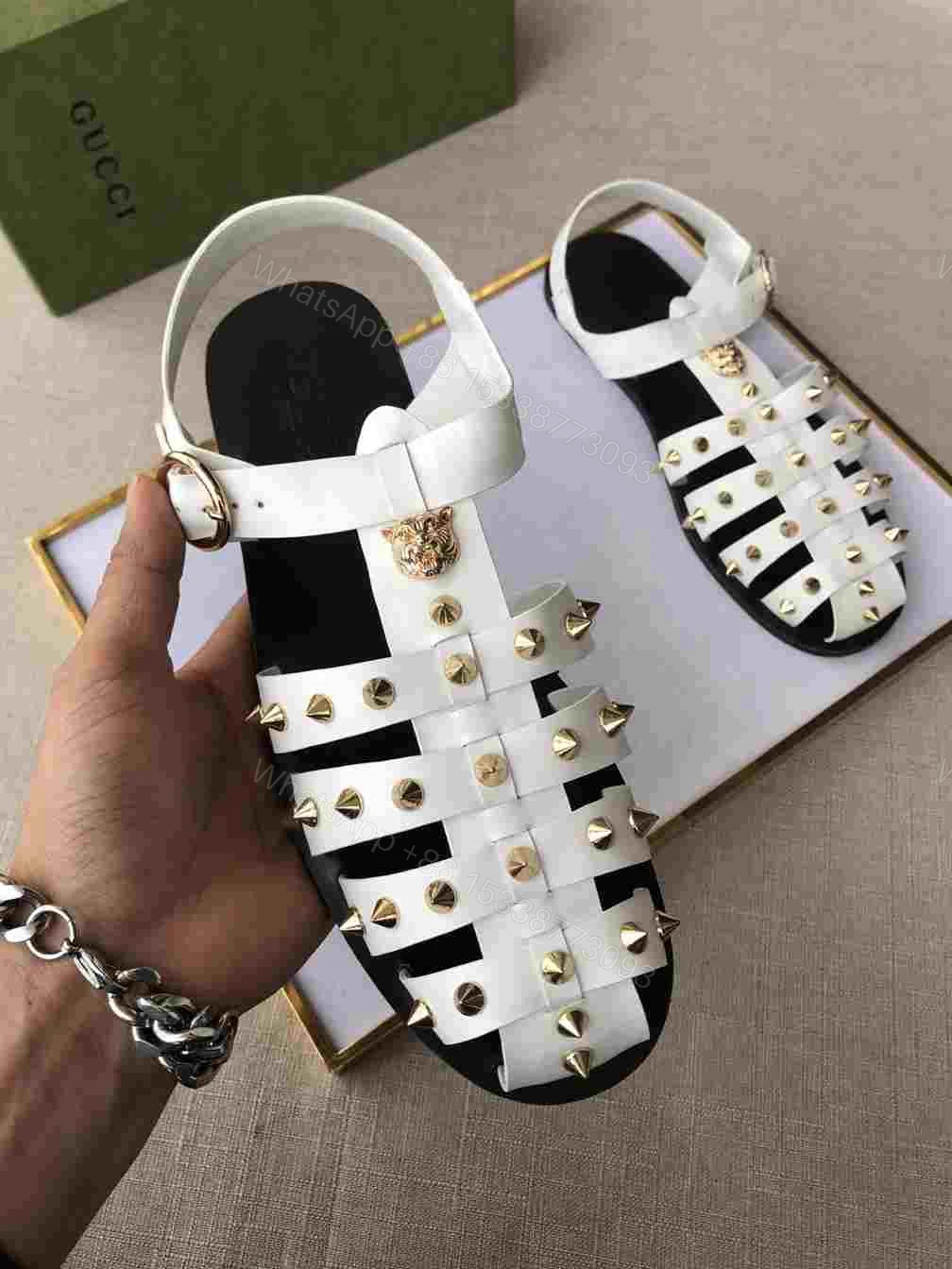 View 3 of GUCCI SANDAL WITH DOUBLE G – SDG003