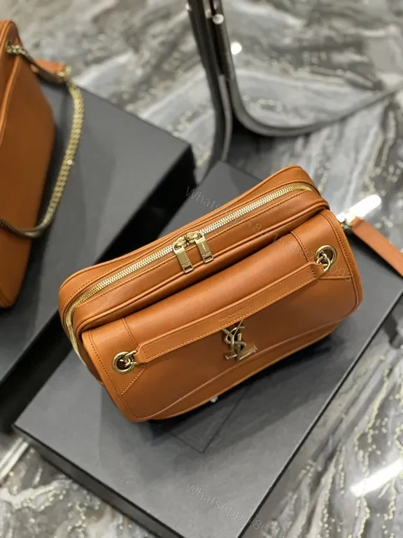 View 8 of Chic Leather Shoulder Bag: Gold Hardware, Everyday Luxe