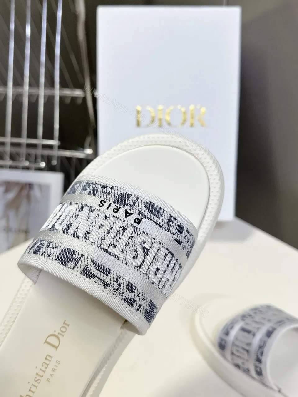 View 6 of Structured Sandals with Signature Logo Strap - Elevated Comfort