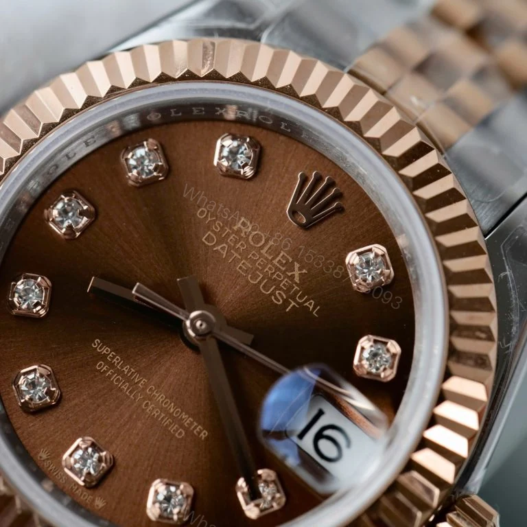 View 3 of Lady-DateJust 28mm Super Clone Chocolate Dial Jubilee Bracelet