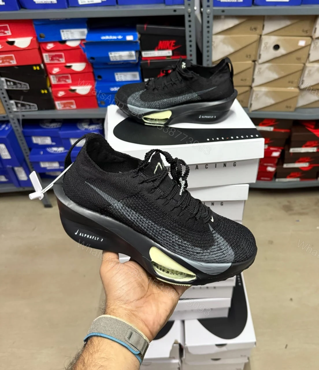 FIRST COPY Nike Air Zoom Alphafly Next 3 Black Olive Aura — view 1