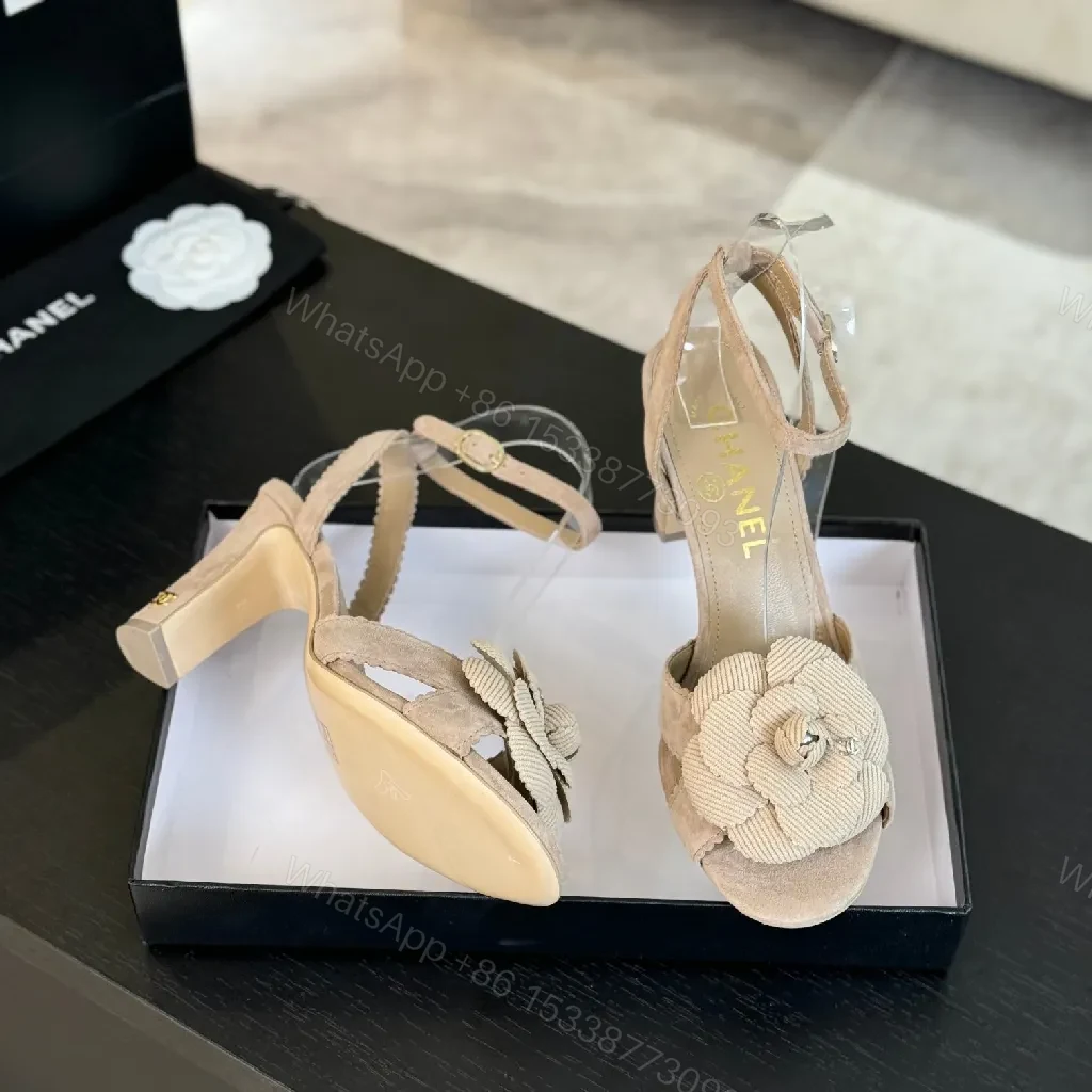 View 6 of Beige Floral Slingbacks: Couture Texture, Subtle Shine