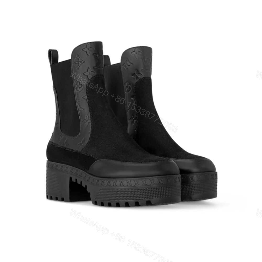 View 7 of LOUIS VUITTON LAUREATE PLATFORM CHELSEA BOOT BLACK 1AC7W6