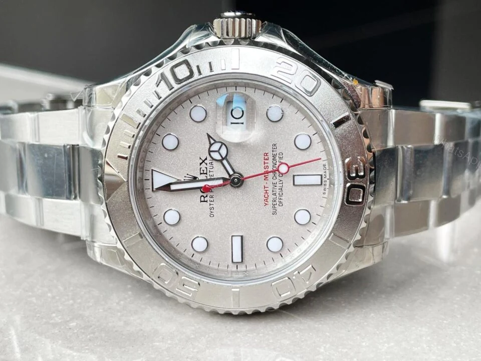 View 4 of JF FACTORY 1:1 Rolex Yacht-Master 116622 Best Edition Silver Dial SH3135