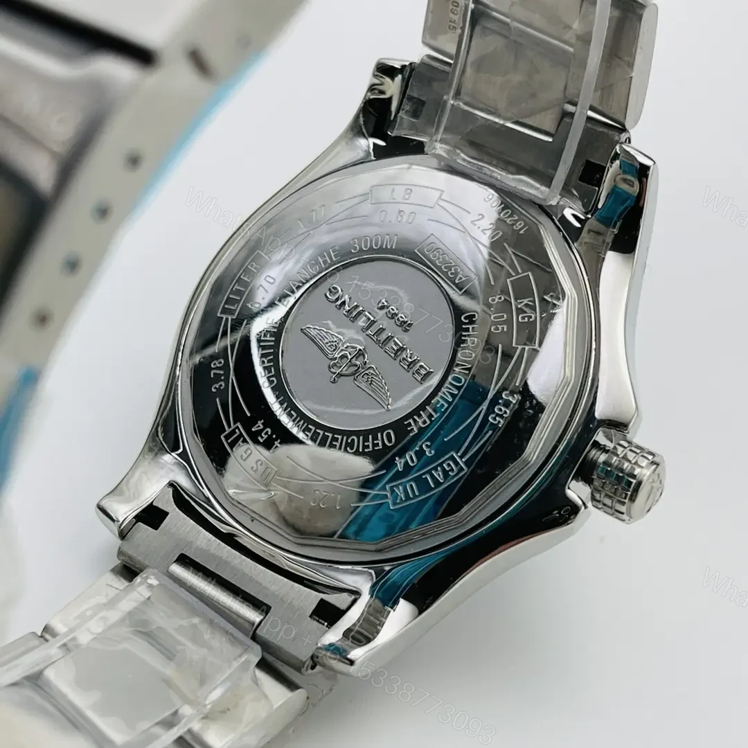 View 6 of Fake Breitling Galactic 36 Blue Dial Steel Bracelet 36MM Premium BREITLING-GALACTIC-BLU-36