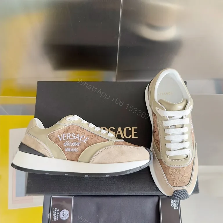 View 4 of Versace-Inspired Luxury Sneakers: Embellished Comfort