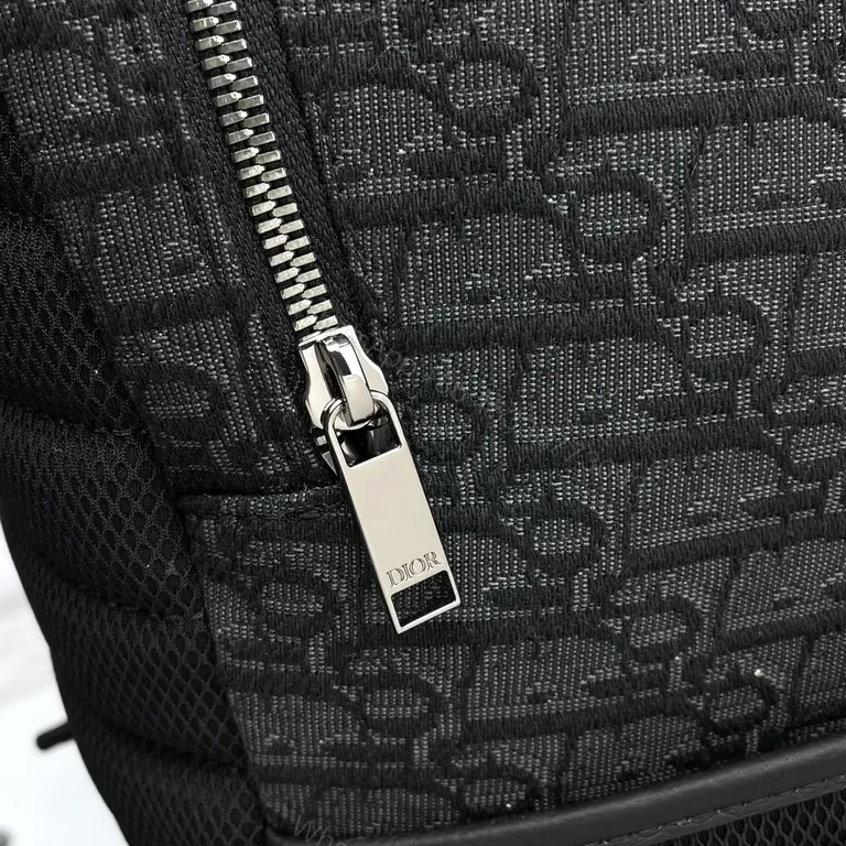 View 4 of Monochrome Luxe Dior-Style Daypack: Structured Signature Texture