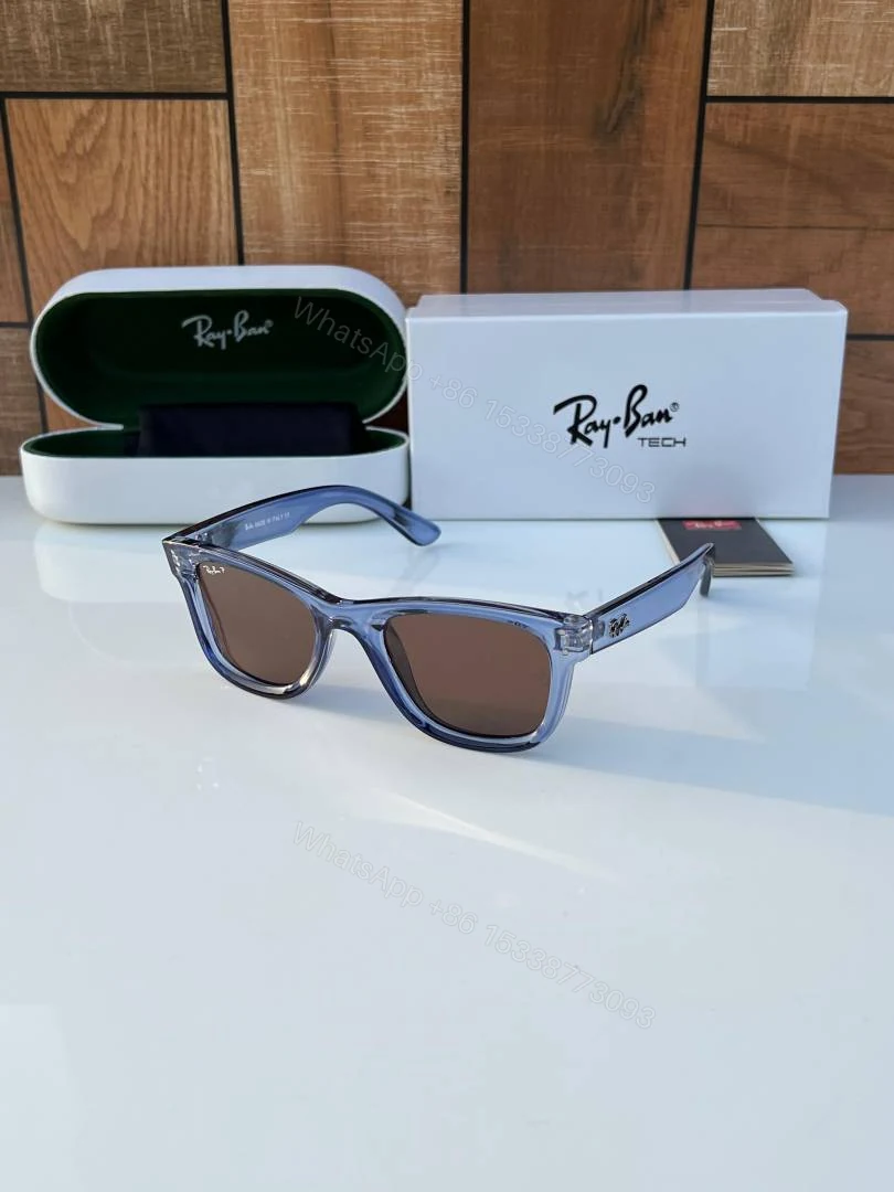 First Copy Ray-Ban 0502 Blue Brown Men’s Sunglasses — view 1