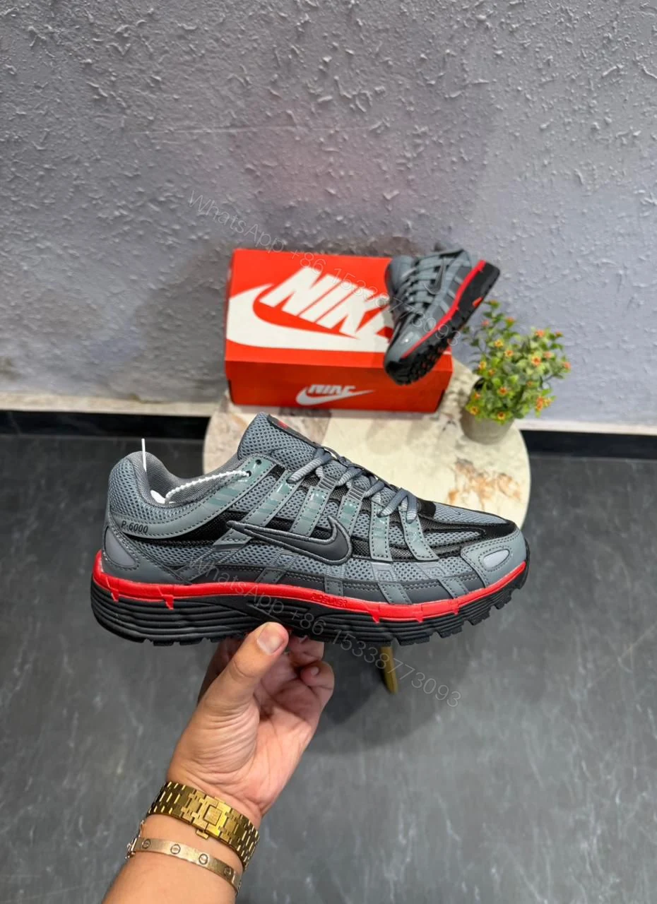 View 4 of Nike P-6000 Trainer First Copy Shoes — Grey Red Black | COD India