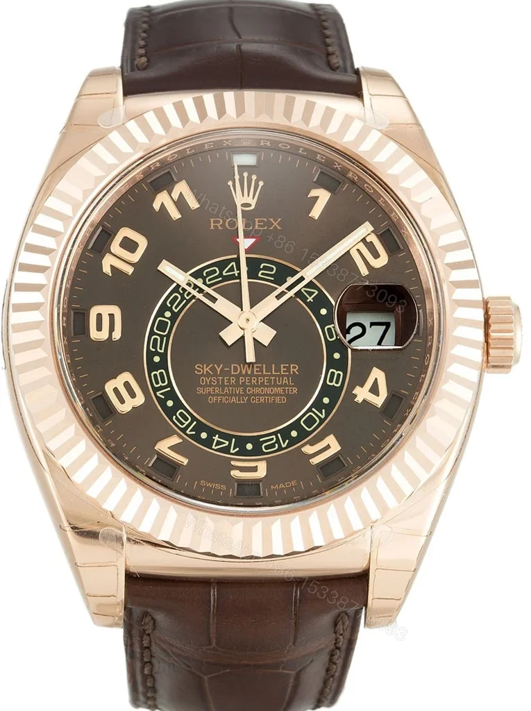 Replica Rolex Sky-Dweller Brown Dial 326135 — view 1