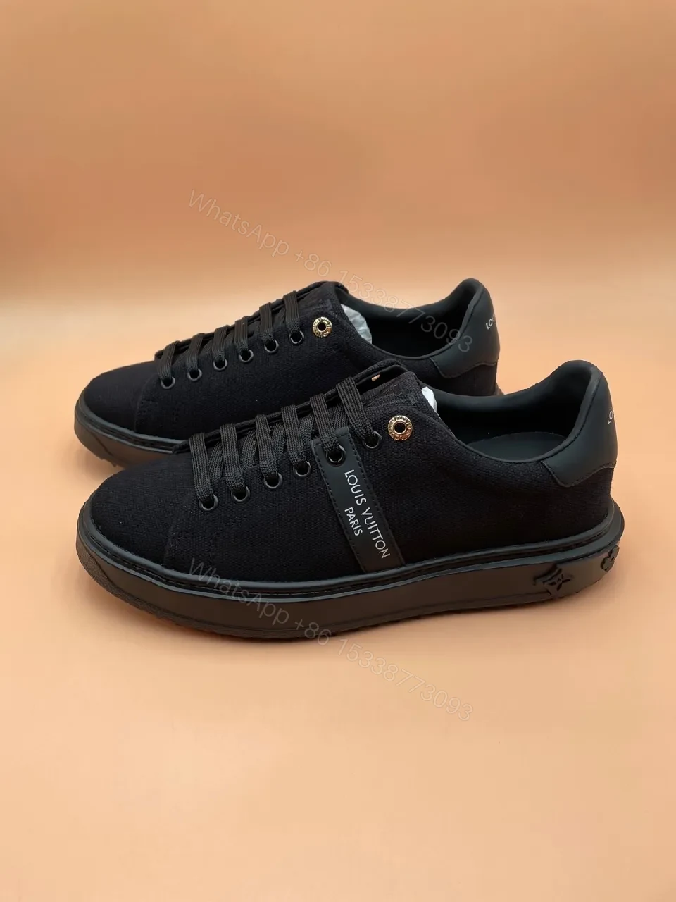 View 5 of Minimalist Black Tech-Sneaker with Luxe-Detail Comfort