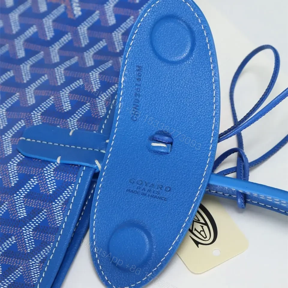 View 16 of 高仿Goyard*STLOUIP6滿印Tote手提袋天藍免檢版小號