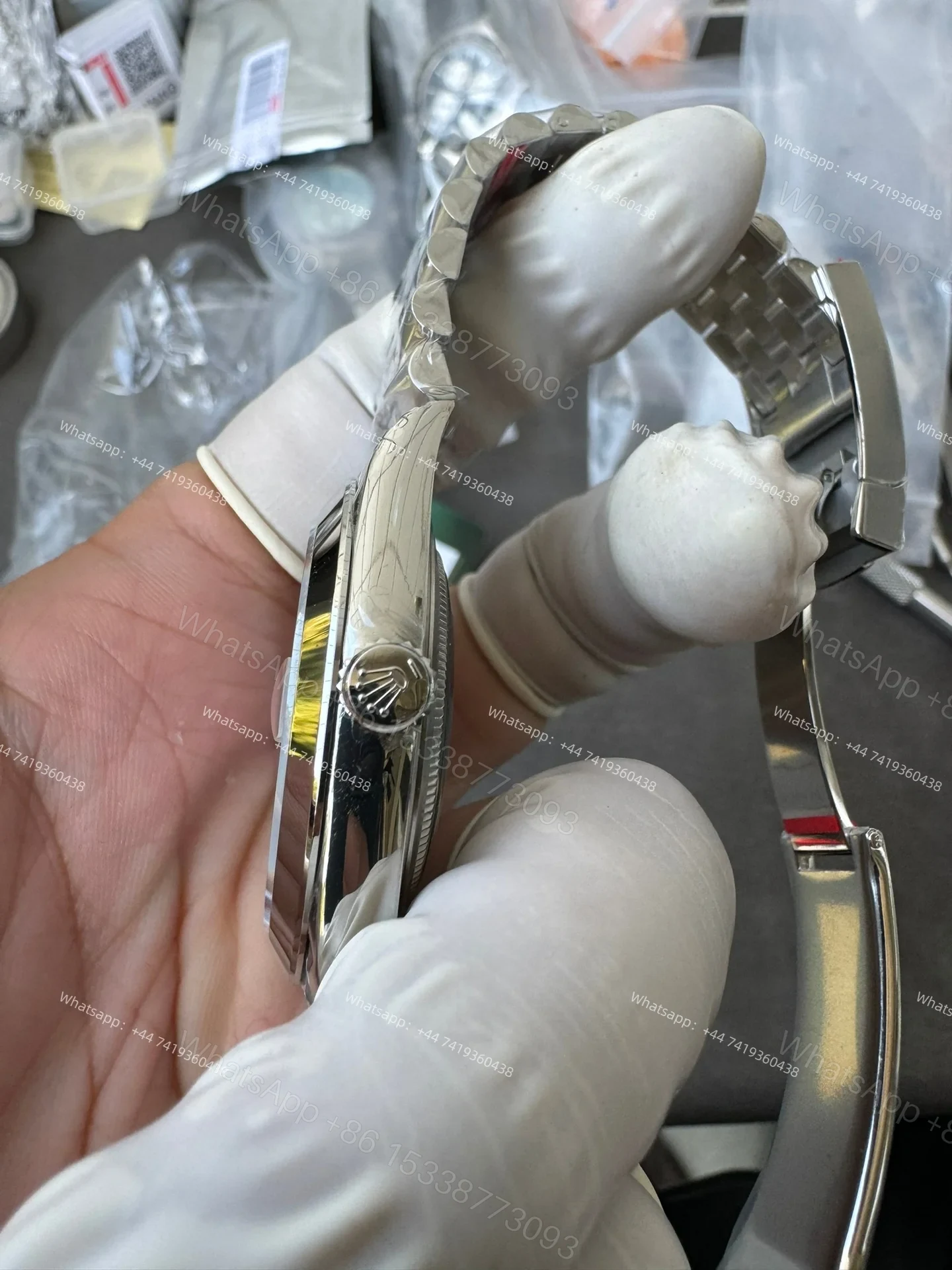 View 11 of Rolex Datejust M126300-0008 1:1 Replica Gray Dial Jubilee 41MM 3235 Movement Super Clone Watch