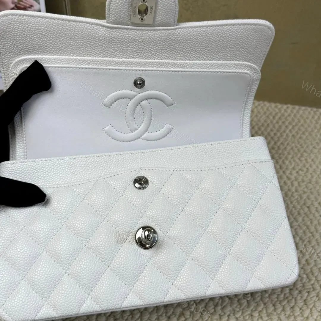 View 6 of Chanel classic flap white small