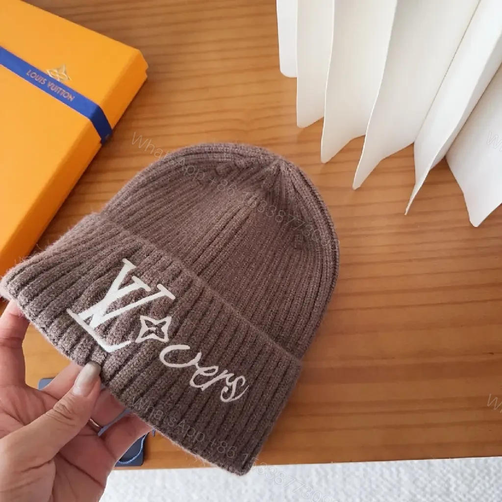 View 4 of Lux Knit Beanie — Cozy Warmth, Designer Embroidery, Modern Edge