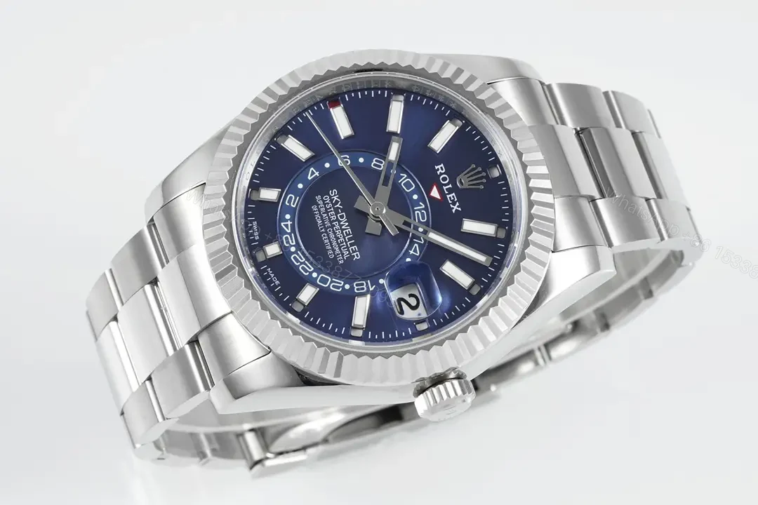 View 5 of Rolex Sky Dweller 336934 42mm Blue Dial Jubilee Bracelet Watch 336934-0006