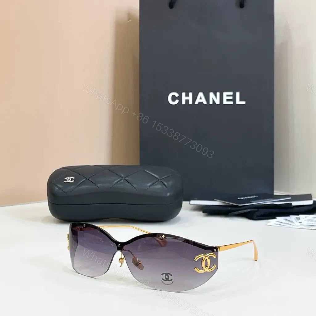 View 4 of Black Gold-tone Shield Sunglasses Oversized Luxe Sport Gradient Purple Lenses