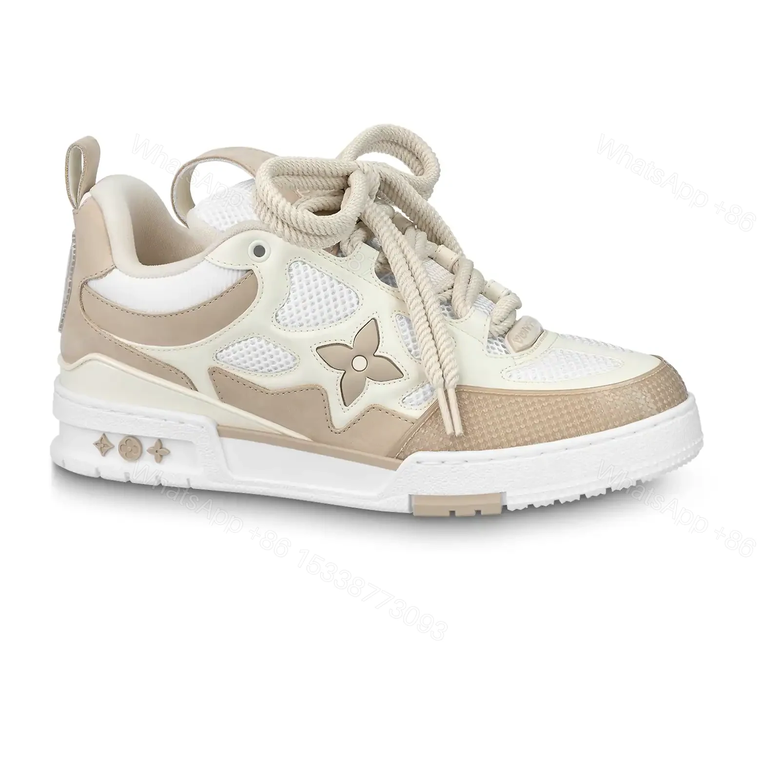 LOUIS VUITTON SKATE SNEAKERS IN BEIGE – LSVT392 — view 1