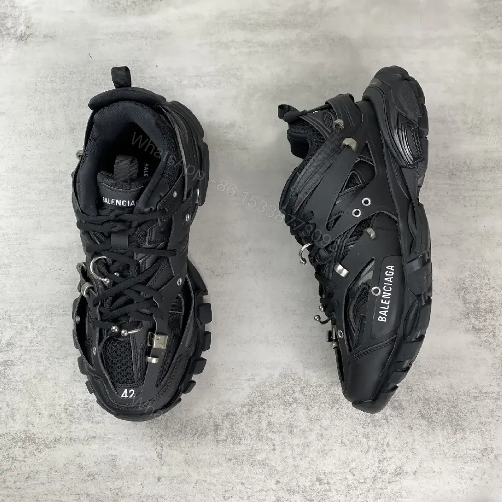 View 6 of Black Synthetic Mesh Street-Chic Arch Sneakers: Bold, Durable, Luxe