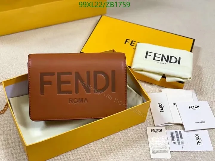 Fendi Duplicate Chain Wallet Fendi Roma ZB1778 — view 1