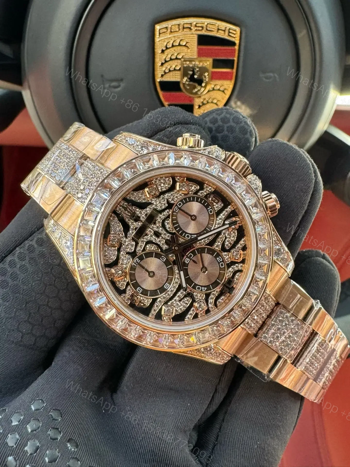 View 2 of Rolex Daytona Eye of the Tiger Yellow Gold Diamond Edition 40mm RG-DAYTONA-EYE-TIGER-GOLD