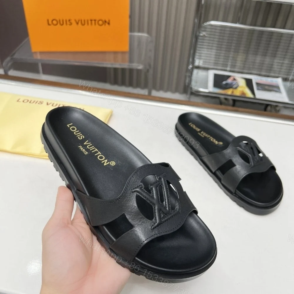View 3 of LOUIS VUITTON ISOLA FLAT COMFORT MULE BLACK 1ACPCI