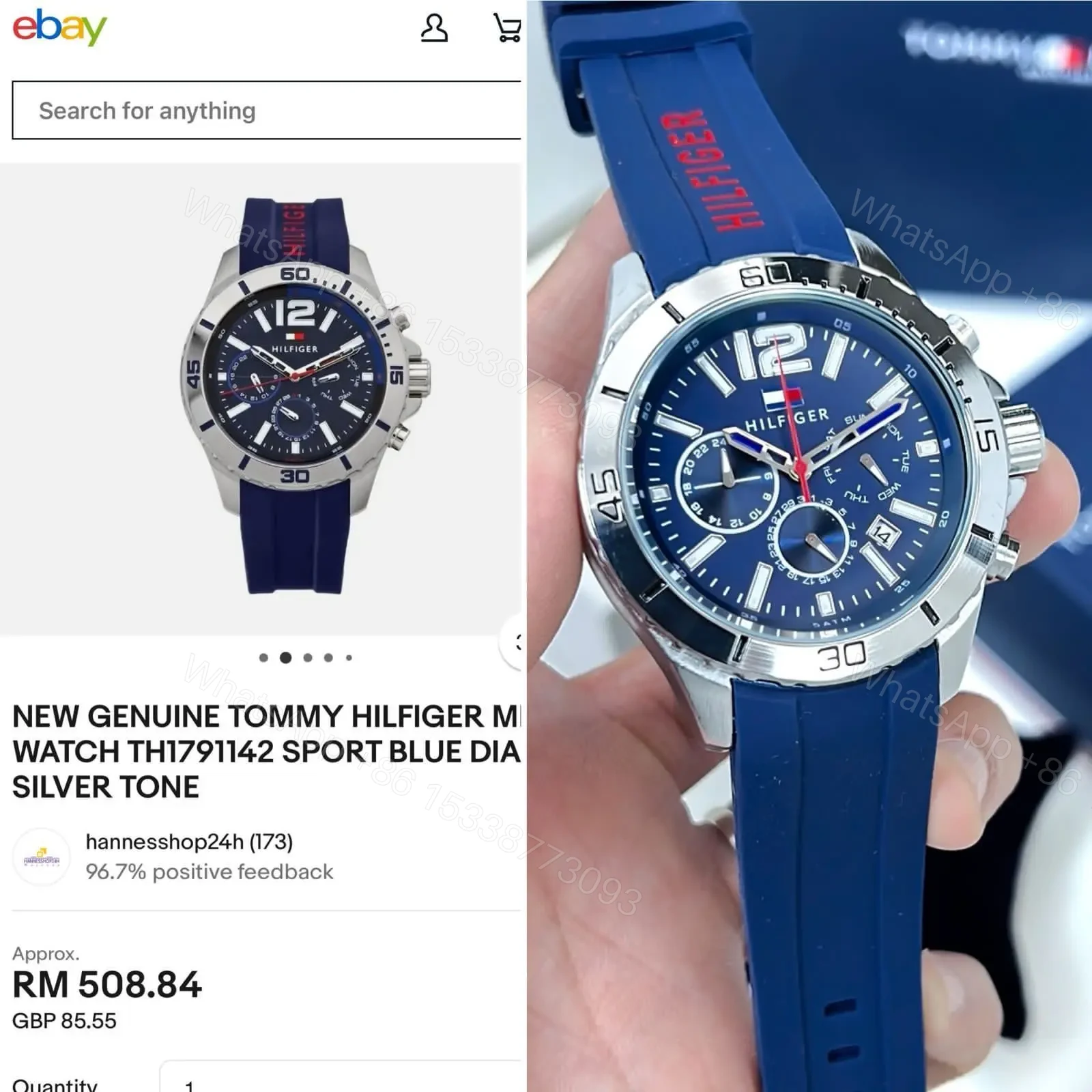 View 3 of Tommy Hilfiger For Men Original Model TH1791142 7AA Premium Collection