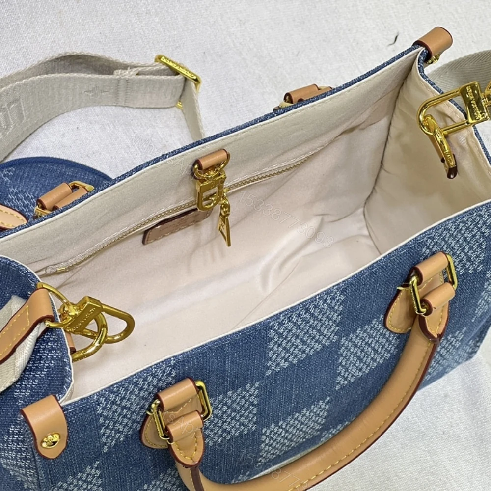 View 7 of Louis Vuitton Onthego PM Blue Denim 25Cm