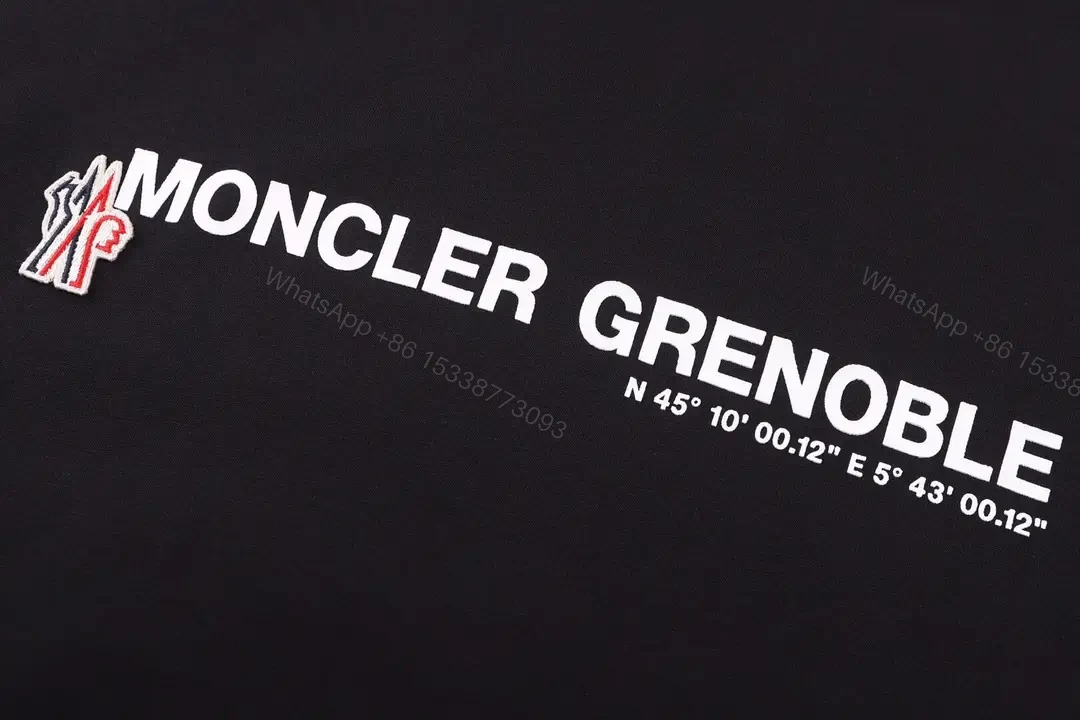 View 5 of Black Cotton Relaxed Fit Tee with Chest Text Graphic and Emblem - T-Shirt