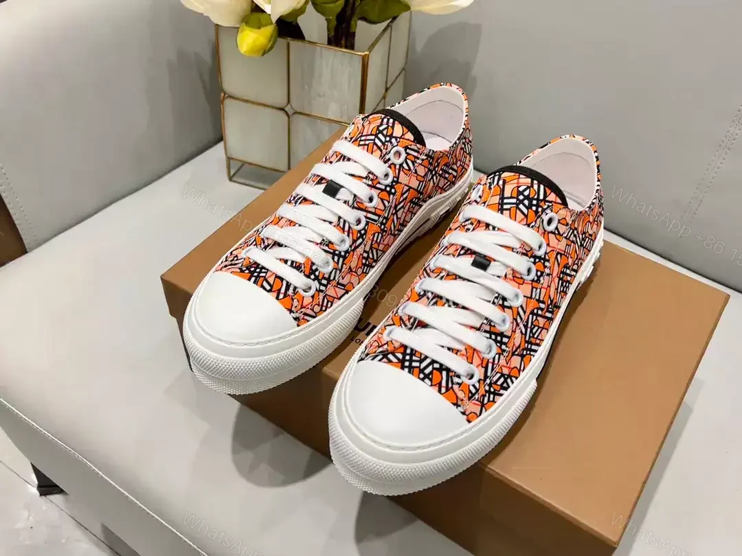 View 8 of BURBERRY CHECK COTTON SNEAKERS – BBR129