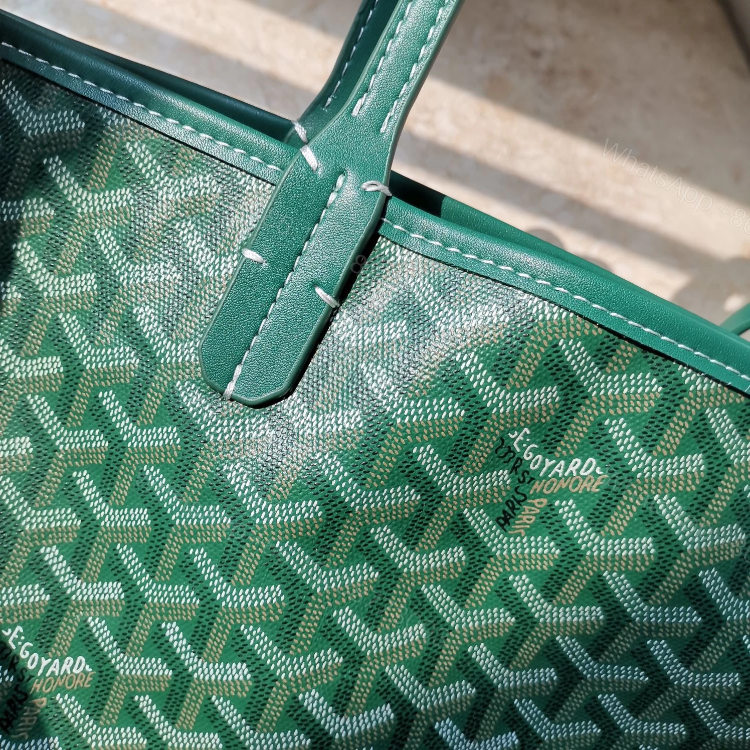 View 7 of GOYARD ANJOU PM BAG GREEN 45CM ANJOUSPMLCG09TY09P