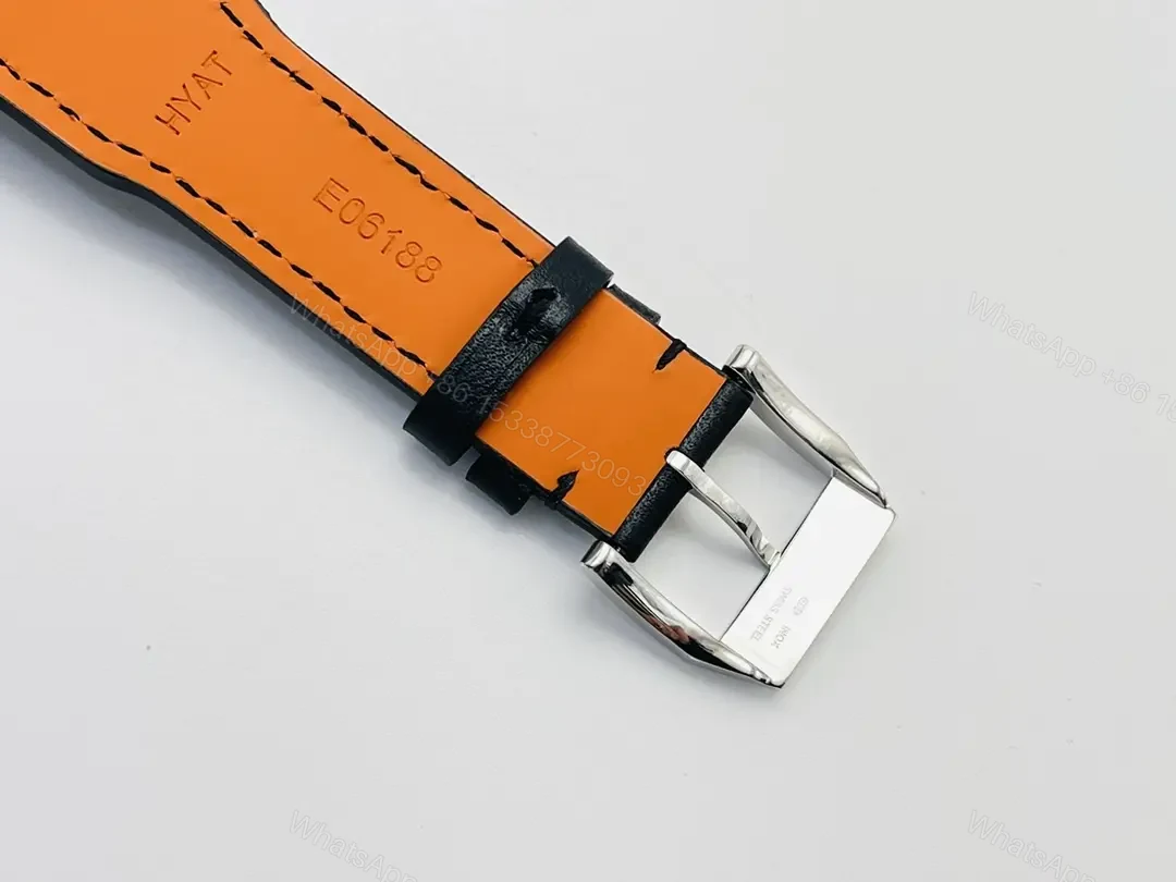 View 8 of IWC Black Blue Pilot Chronograph Leather Strap Ultimate 43MM IWC-PILOT-CHR-BBK43-L