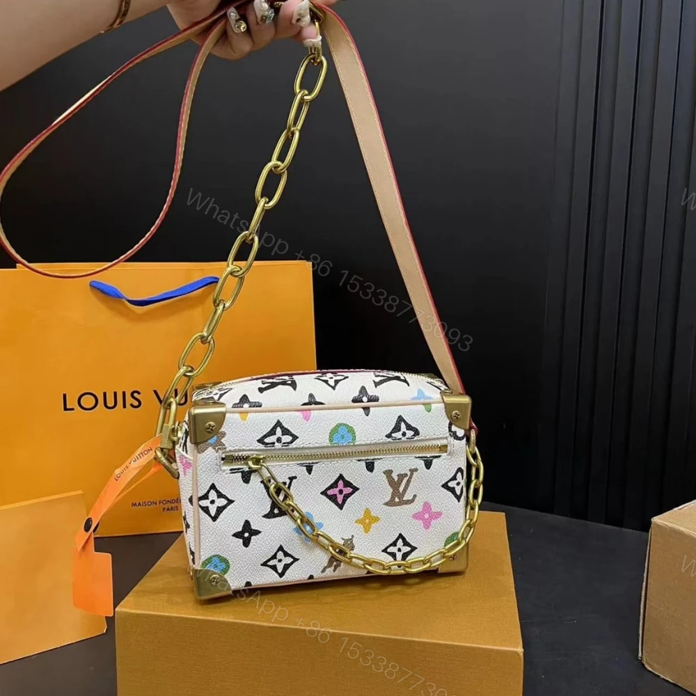 View 2 of Louis Vuitton Mini Soft Trunk Monogram Craggy Coated Canvas Vanilla 18Cm M25132