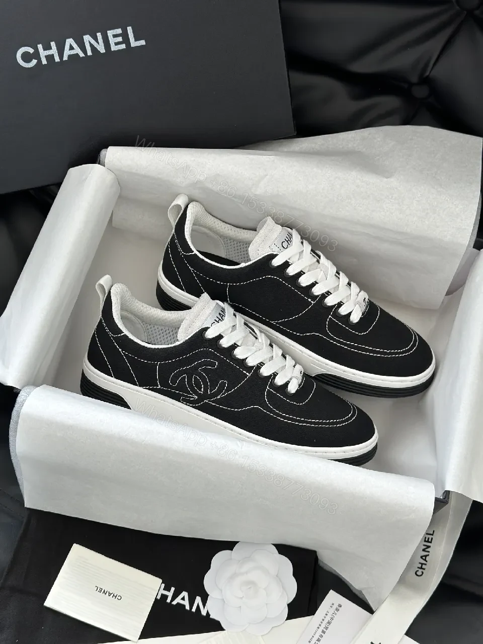 View 5 of Textured Leather Sneakers – Contemporary Chic, All-Day Comfort