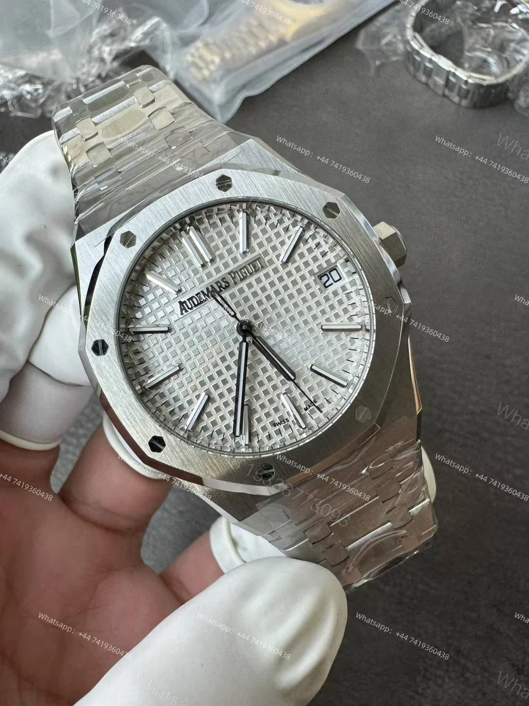 View 5 of Audemars Piguet Super Clone Royal Oak 15510 White Dial 41MM