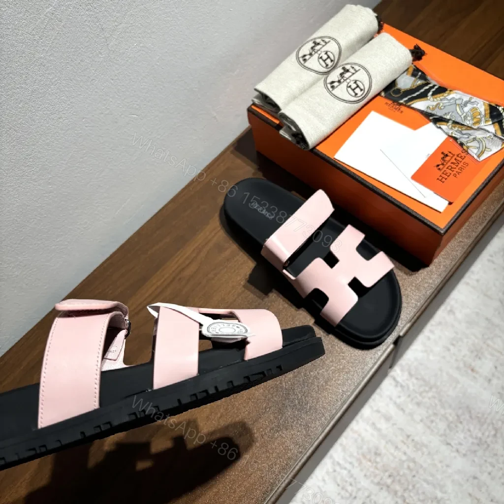 View 4 of Pink Synthetic Interlocking-Strap Sandals | Cushioned, All-Day Comfort