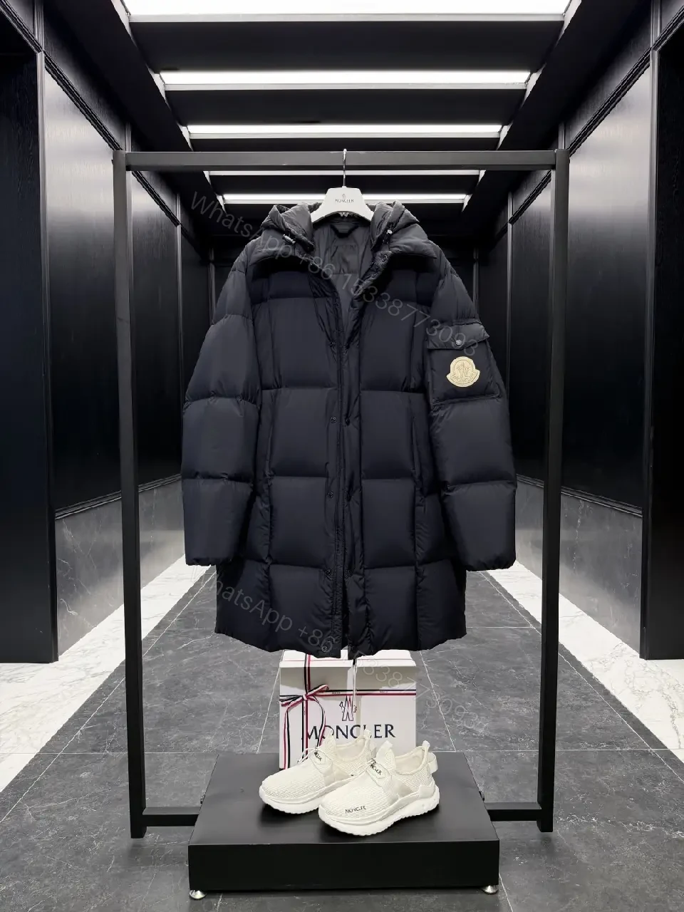 View 4 of Bold Insulated Puffer Coat with Subtle Detailing